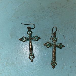 Cross earrings